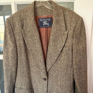 Women’s Burberry Tweed Blazer in Brown